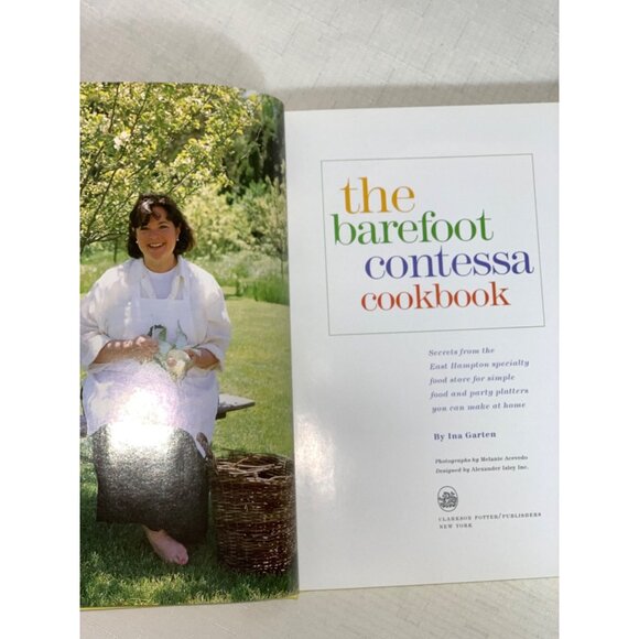 Vintage Barefoot Contessa Cookbook Ina Garten Hardcover 1999 Recipe Food Kitchen - Picture 6 of 6